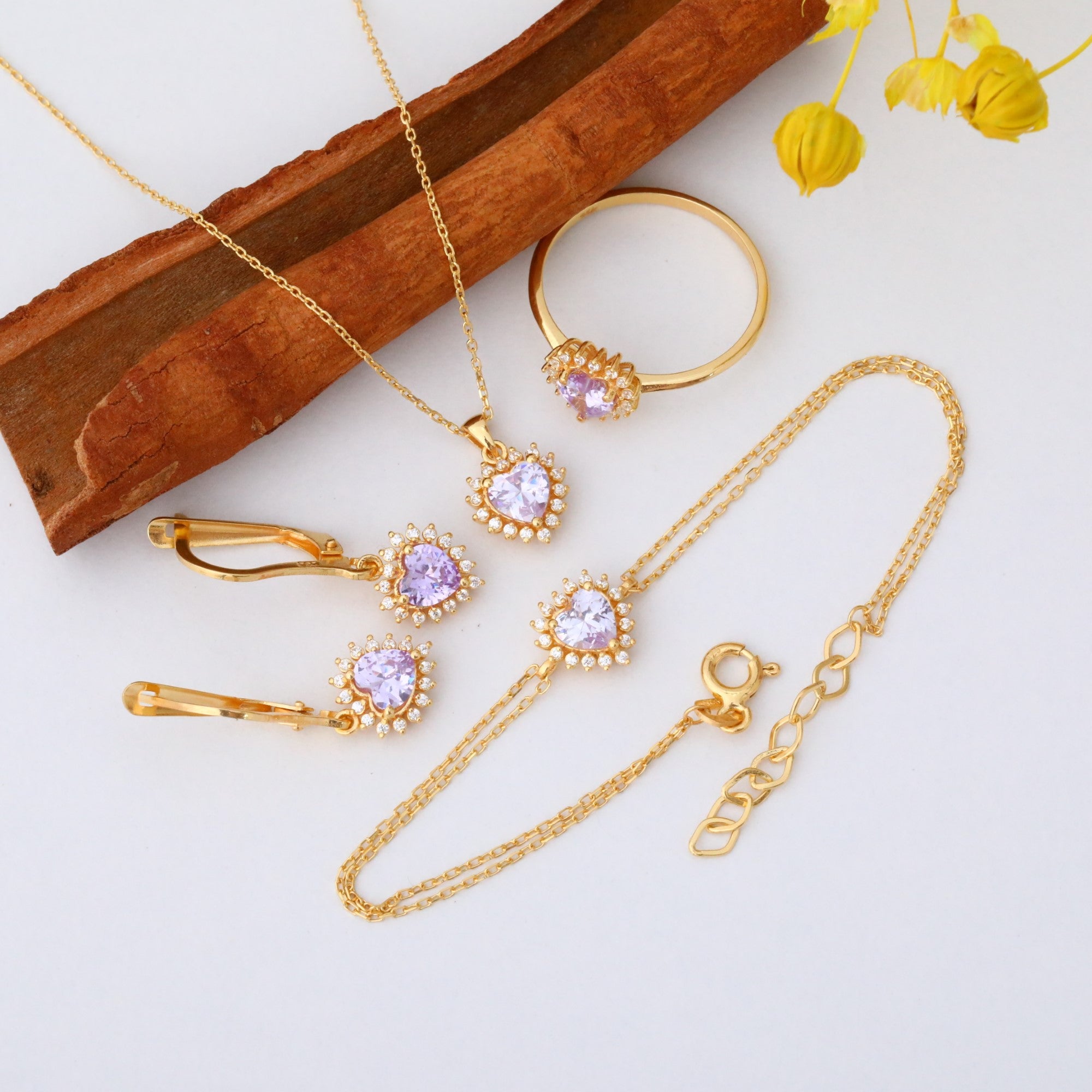Alexandrite Heart Necklace Surrounded by Real Diamonds in 14K Solid Gold Pendant, June Birthstone Charms Queen Jewelry Necklace