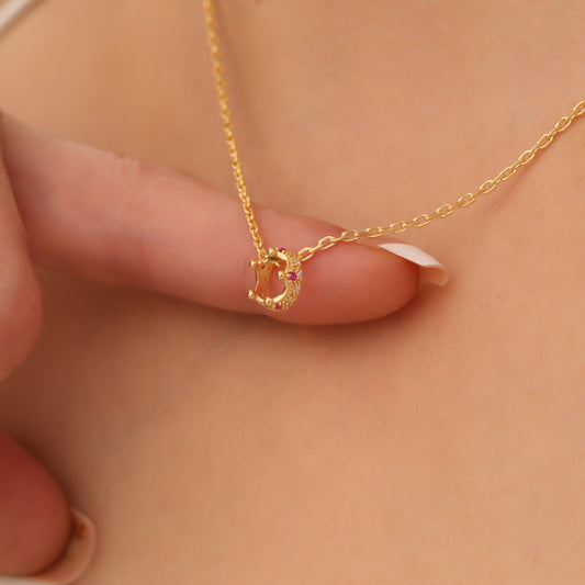 Crown Ruby Necklace in 14K Solid Gold with Real Diamonds | July Birthstone Queen Jewelry Necklace