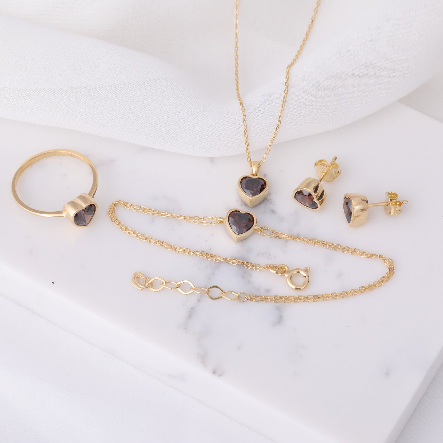 Heart Smoky Quartz Bezel Ring in 14K Solid Gold, Birthstone Jewelry Queen Jewelry Rings