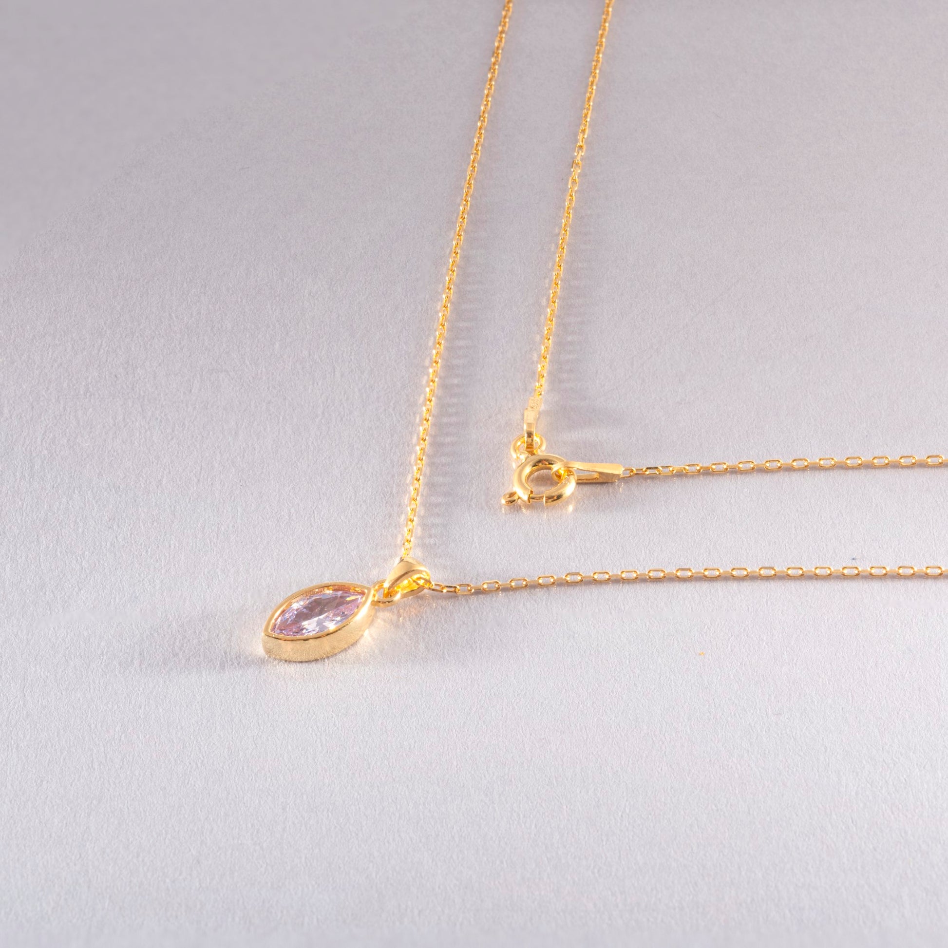 Marquise Cut Alexandrite Bezel Necklace 14K Solid Gold, June Birthstone Pendant Queen Jewelry Necklace