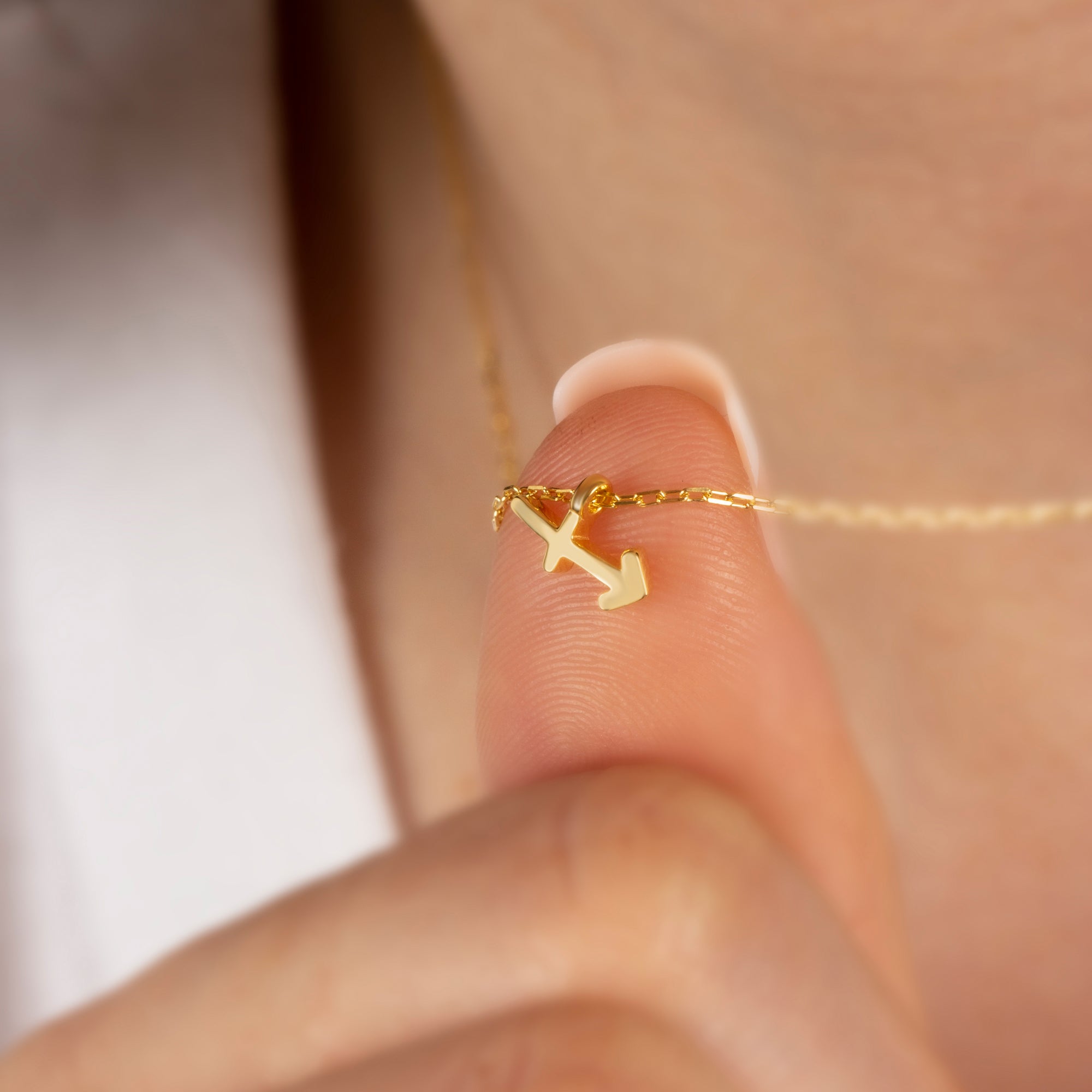 Scorpio Zodiac Sign in 14K Solid Gold Necklace | Minimalist Horoscope Symbol Queen Jewelry Necklace