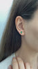 Rectangle Emerald Earring, 14K Solid Gold Earring, Birthstone, Perfect Gift for Mother's Day - Girlfriend - Wife