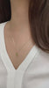 14K Solid Gold Peridot Necklace with Genuine Diamond, Rectangle August Birthstone, Minimalist Gift for Mother's Day - Girlfriend - Wife
